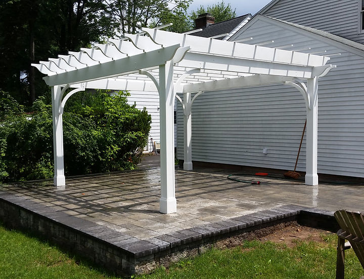 custom made wood pergola