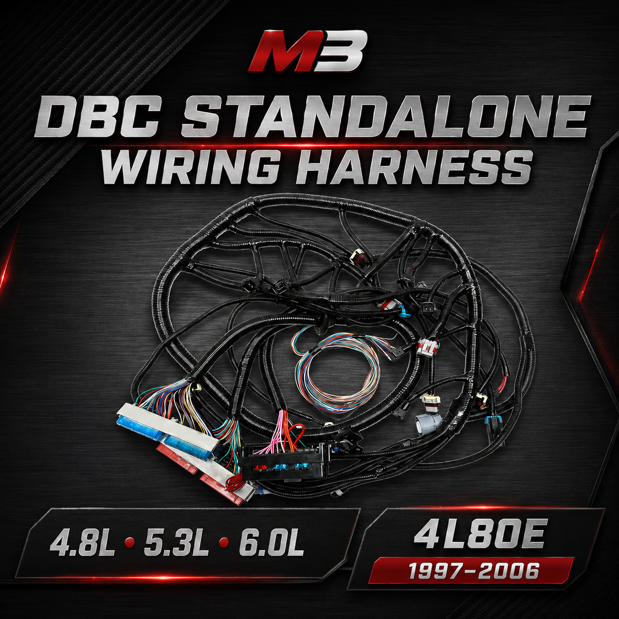 DBC 4.8, 5.3, 6.0 + 4L80E STAND ALONE HARNESS 24X