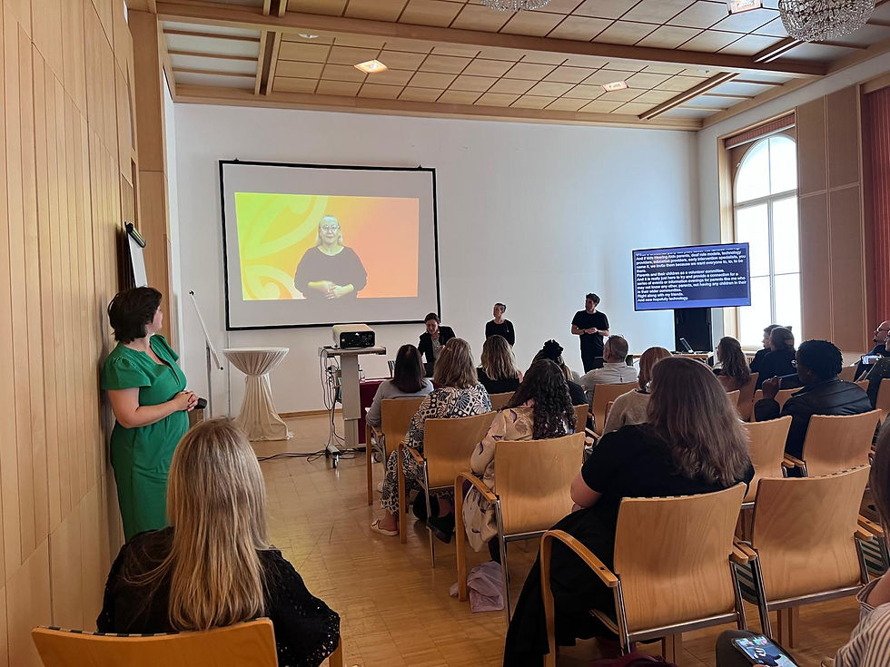 Natasha Cloete (Deaf Aotearoa) sharing her perspective via video