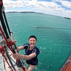 Eviana’s spirits sailed high on the Spirit of Adventure