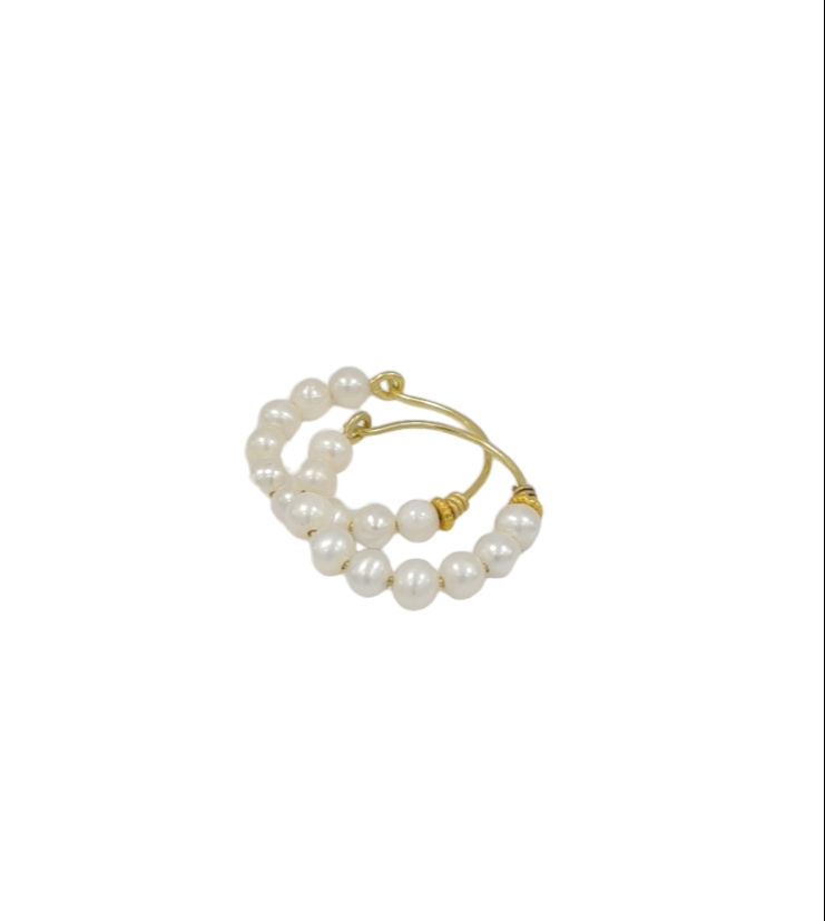 Thumbnail: Large Gipsy pearls earings