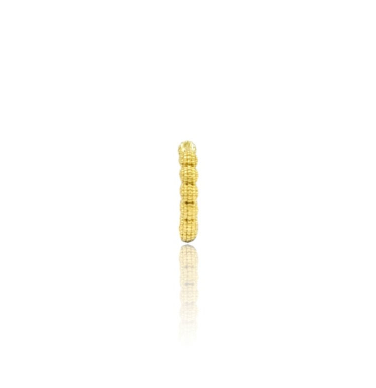 Thumbnail: Ball Dots hoop 18k Gold earrings