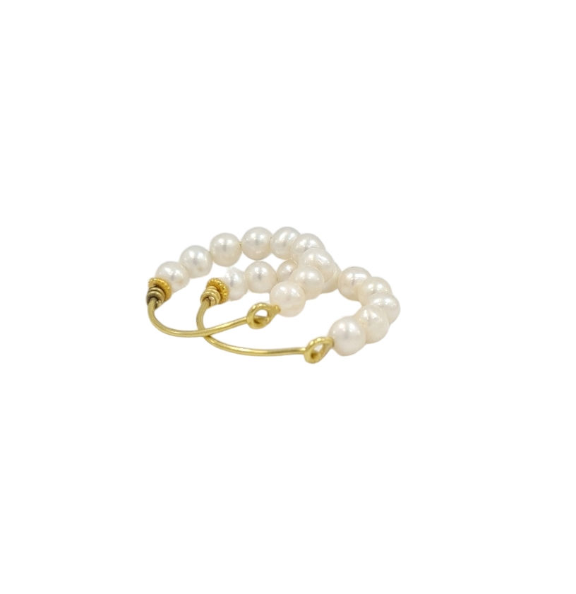 Thumbnail: Large Gipsy pearls earings