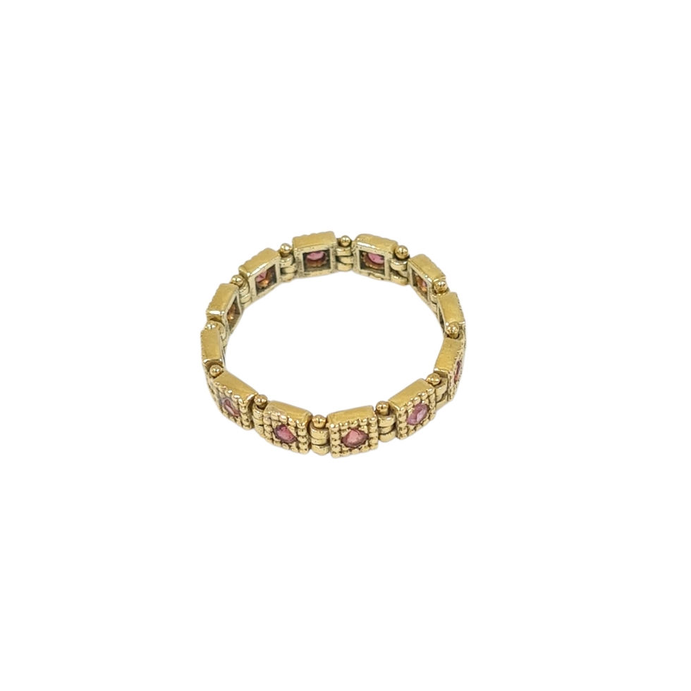 Thumbnail: Gold pink tourmaline Ring