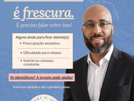 Sentir ansiedade não é sinal de fraqueza, e sim um alerta do seu corpo e da sua mente de que algo precisa de atenção.