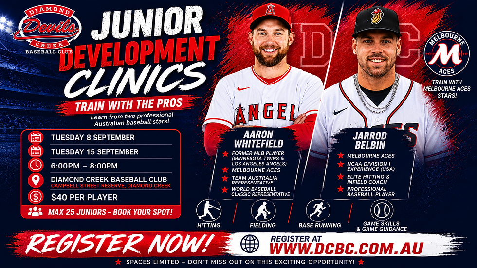 Junior Clinic 8th & 15th September 