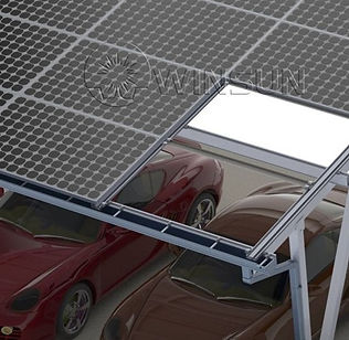 Solar canopy rainwater management