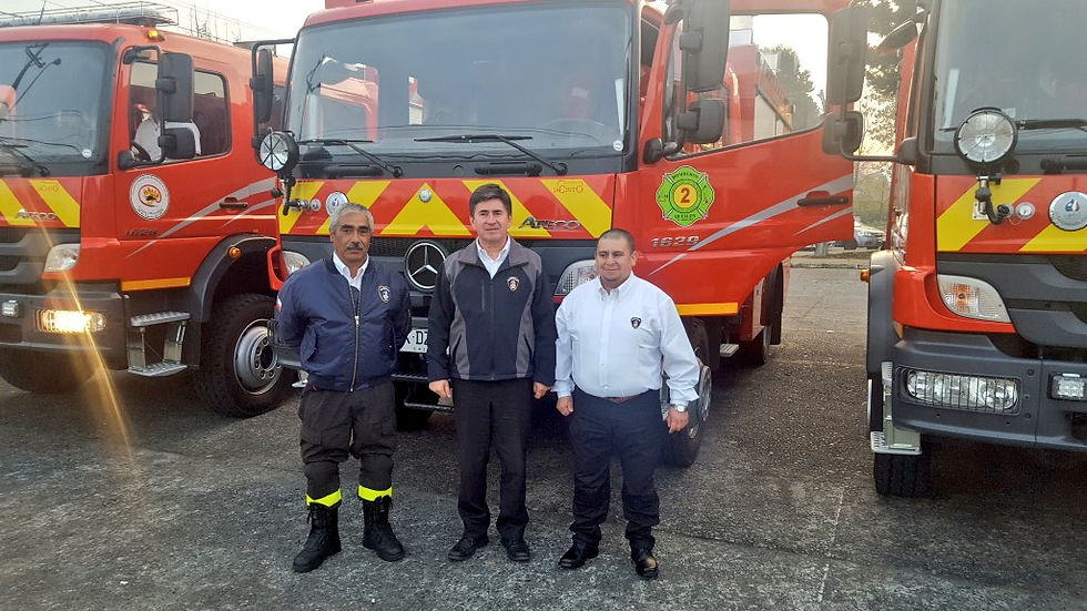 José Díaz, Christian Kuschel y Juan Aro