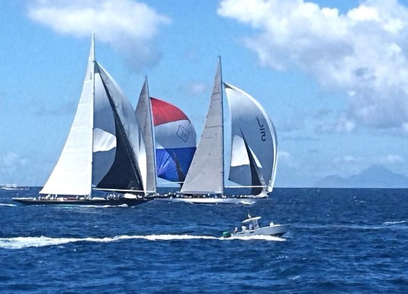 Superyacht Ranger in the Lead