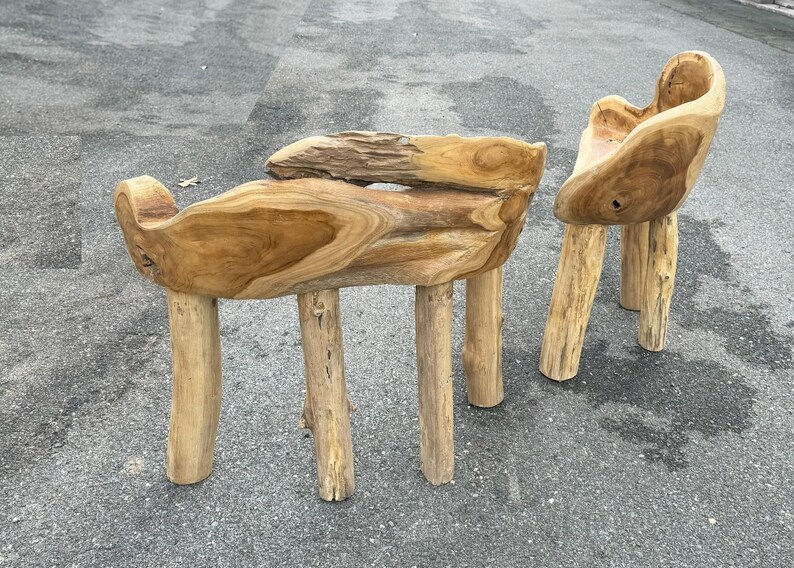 Thumbnail: Perch — 34" Teak Root Accent Chair