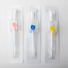 Thumbnail: 50 Uds veterinario IV canula con puerto de inyección 20G 22G 24G mariposa IV