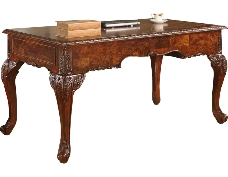 Thumbnail: NIB Viaan Solid Wood Writing Desk F1220