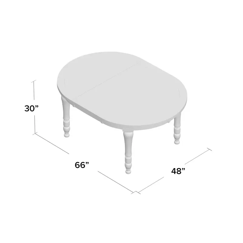 Thumbnail: Hebden 66" Extendable Round Solid Wood Top Dining Table F7913