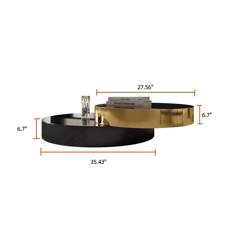 Thumbnail: Khiah Glass Top Single Coffee Table F1016