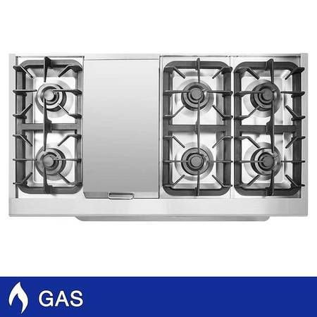 Thumbnail: NXR 48" Professional Style Gas CookTop Stove Range Stainless 2610