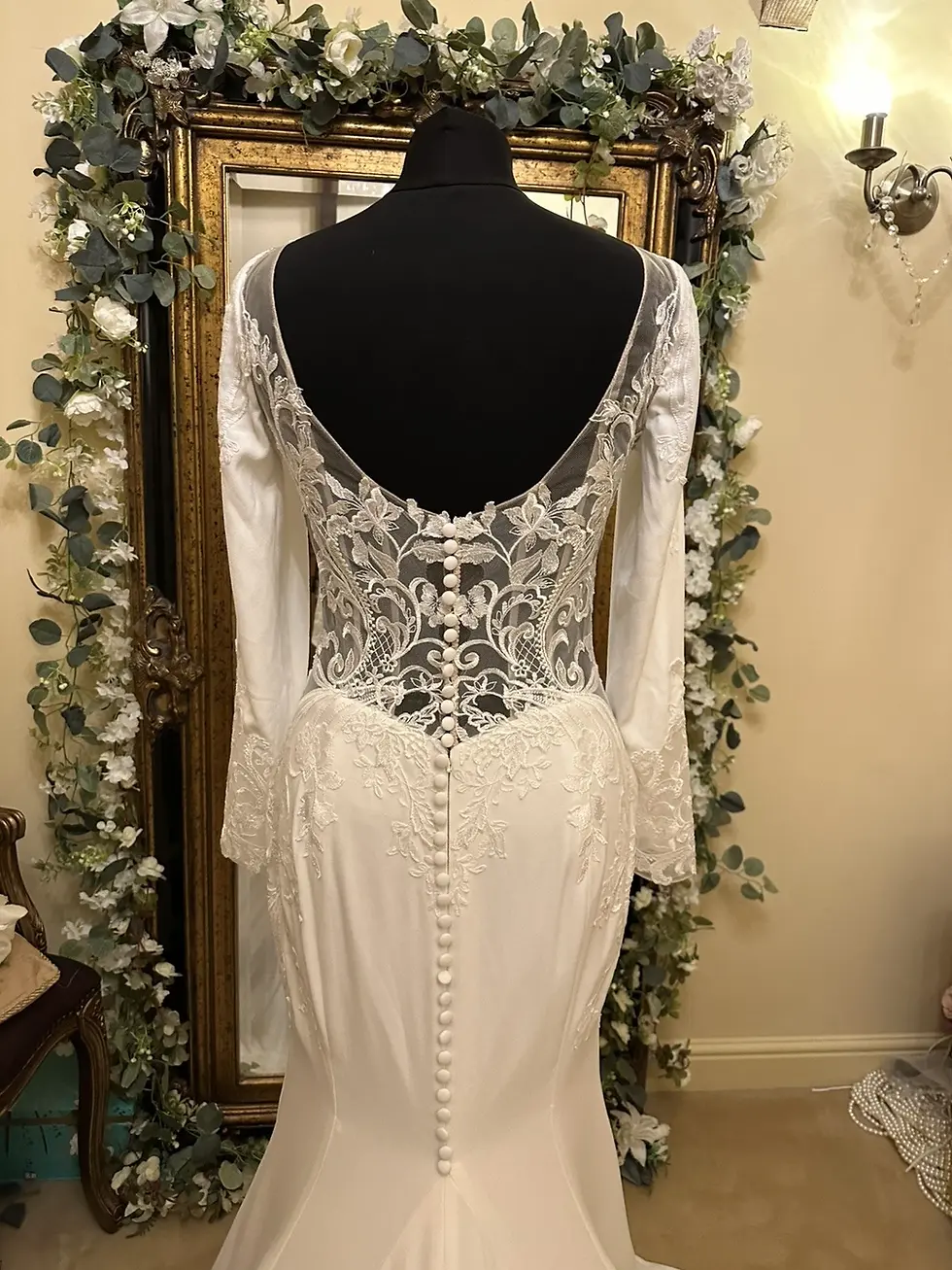 Thumbnail: Ellis Bridals OLIVIA Size 12 Ivory NEW!