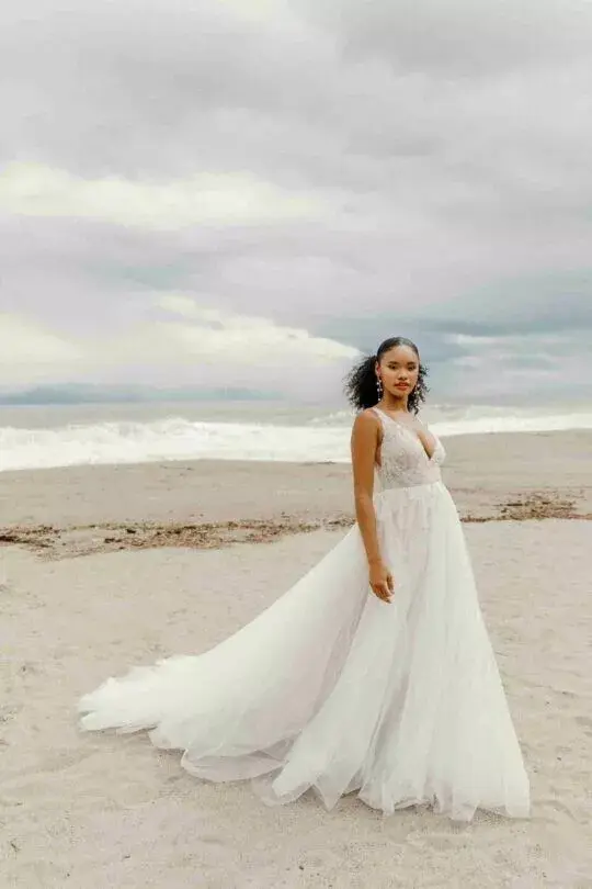 Thumbnail: Willowby Watters CICLEY Size 16 Ivory/nude NEW!!