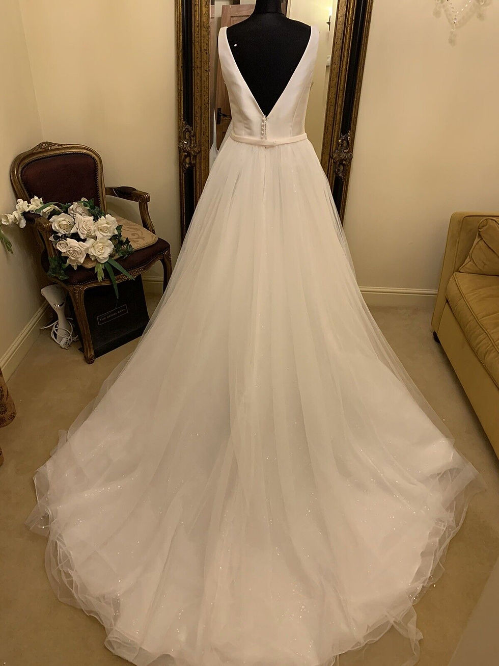 Thumbnail: Sophia Tolli HARPER Size 12 Ivory new!