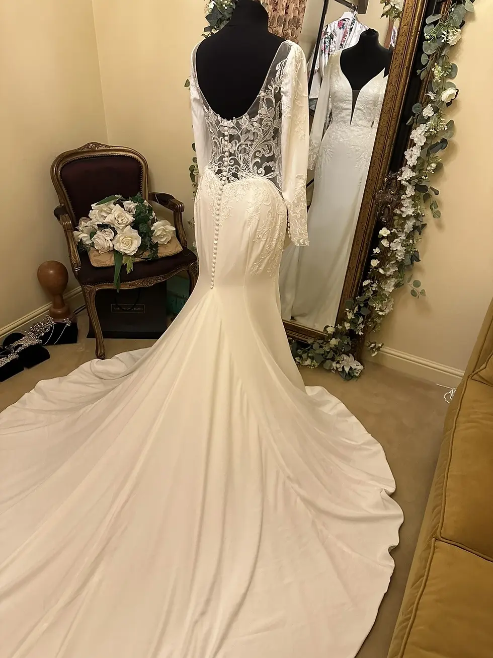 Thumbnail: Ellis Bridals OLIVIA Size 12 Ivory NEW!