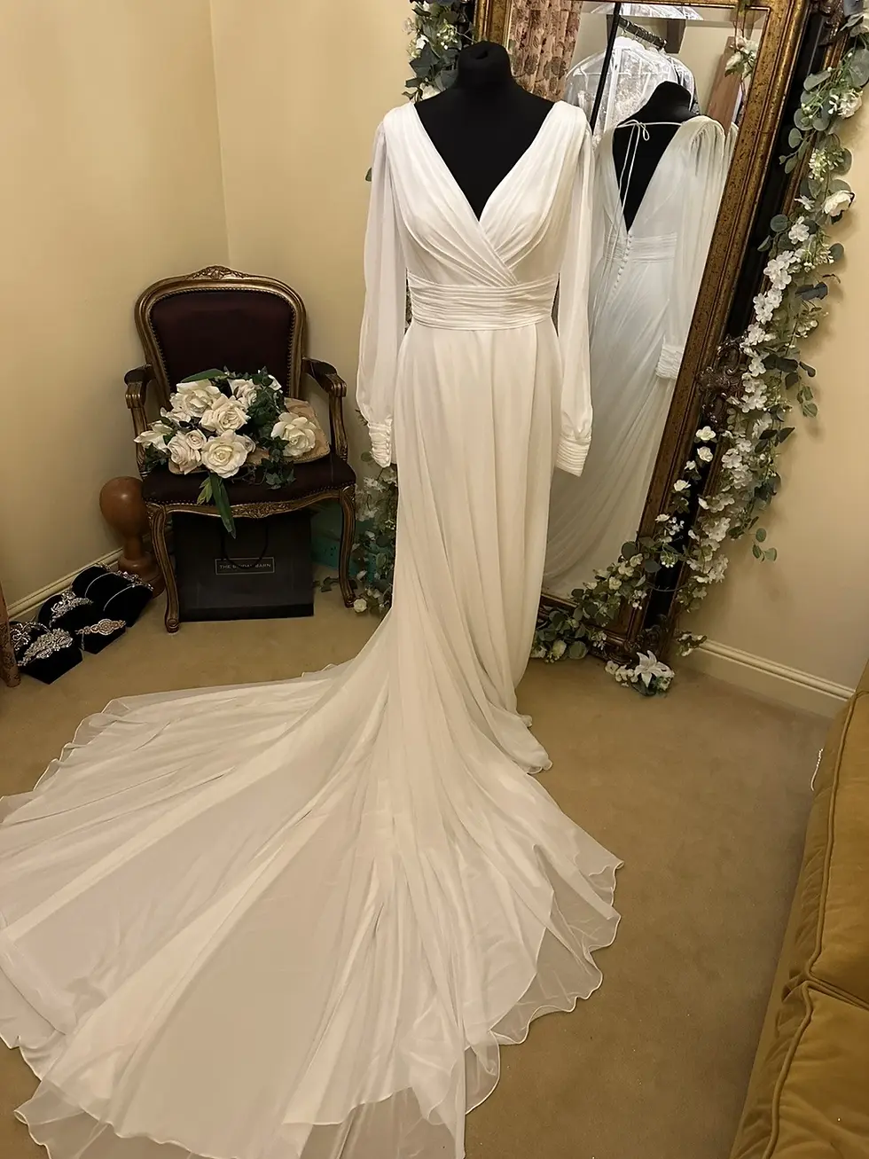 Thumbnail: Mori Lee Amy & Eve Mara Size 14 Ivory