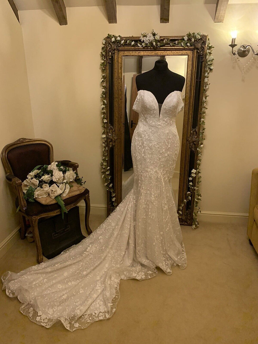 Thumbnail: Maggie Sottero Grace (and detachable straps) Size 14 Ivory NEW!!