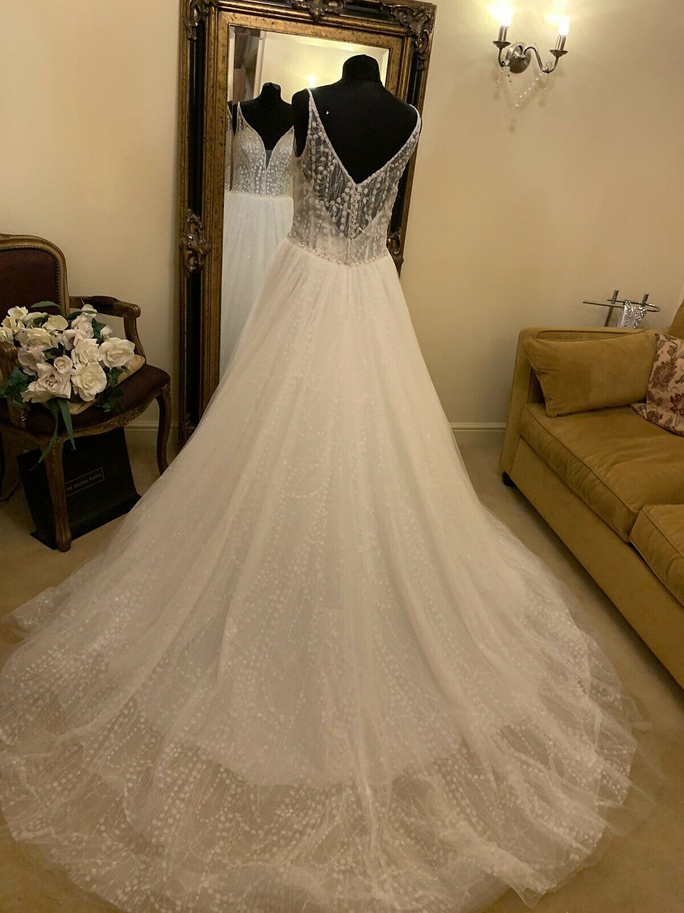 Thumbnail: Sottero & Midgley THATCHER Size 14 Ivory/Silver accent
