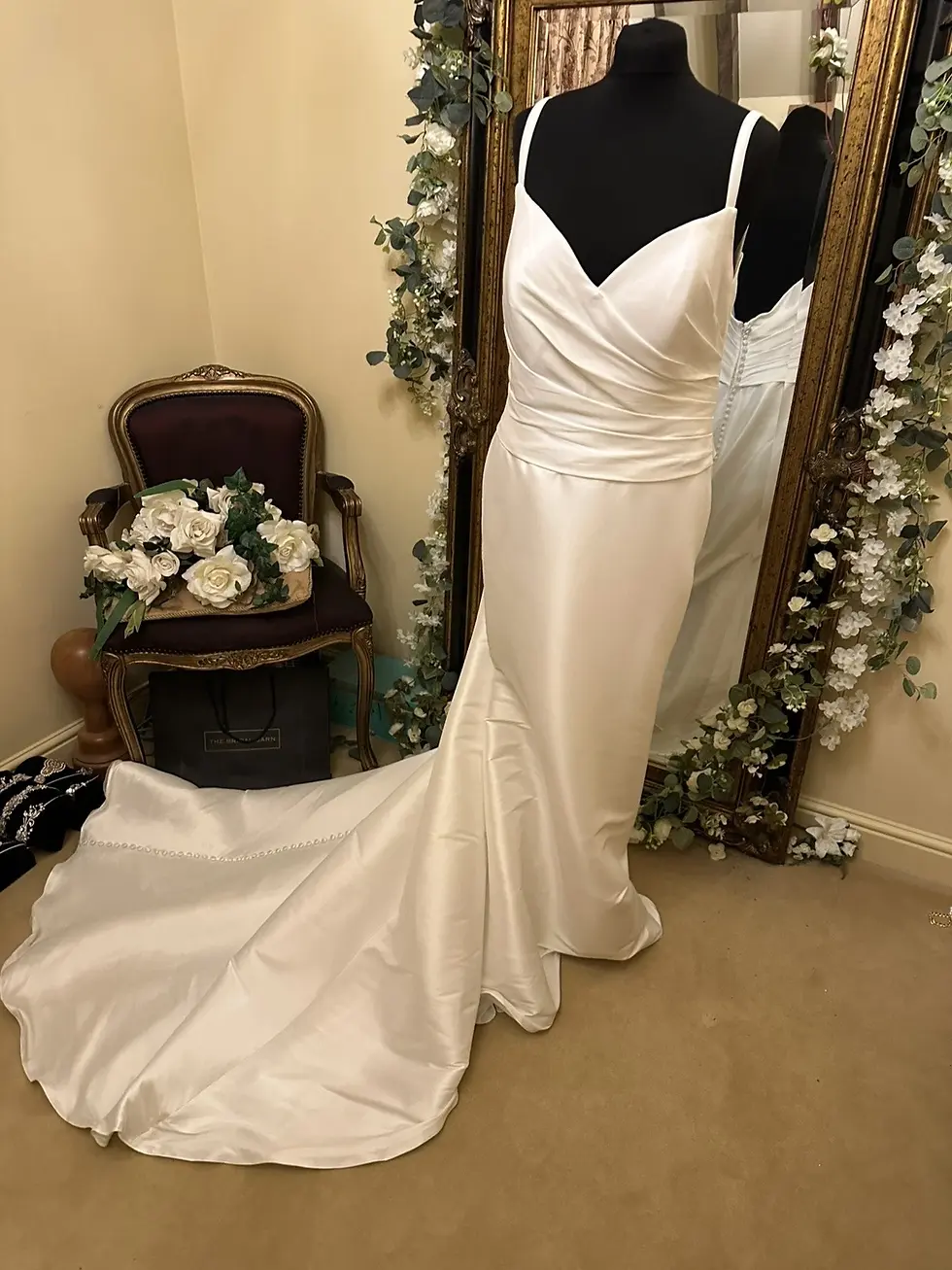 Thumbnail: Maggie Sottero FOSTER Size 16 Ivory NEW!