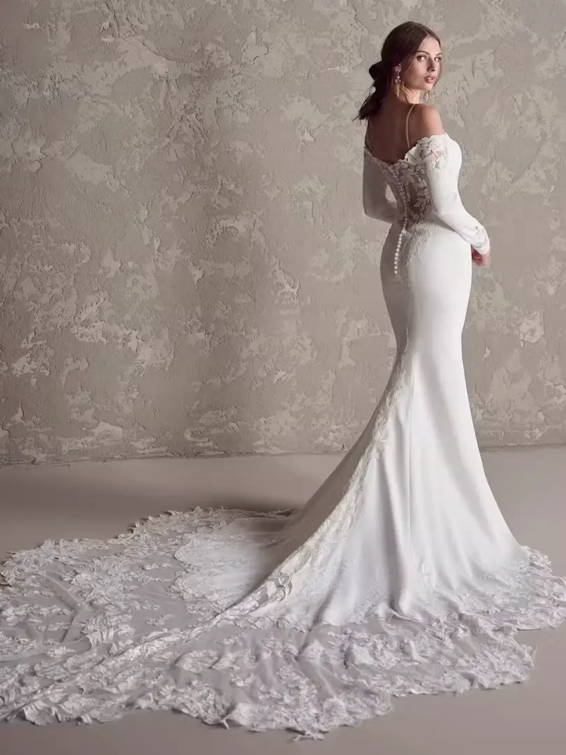 Thumbnail: Maggie Sottero wedding Dress tyle KYRA Size 12 Ivory NEW!