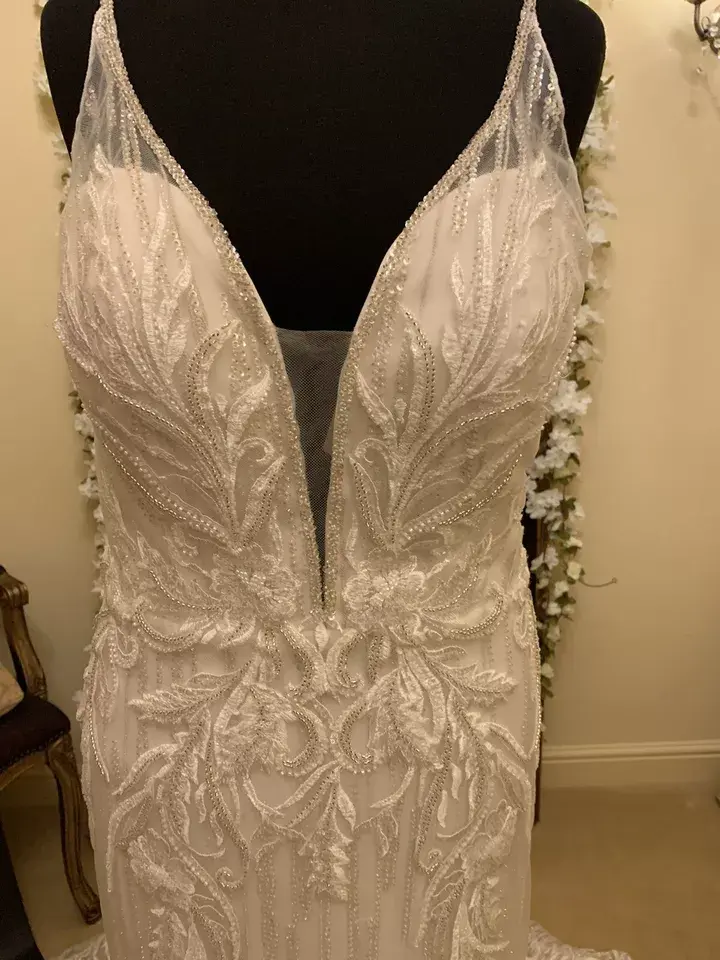 Thumbnail: Sottero & Midgley LUELLA Size 14 Ivory/Pewter