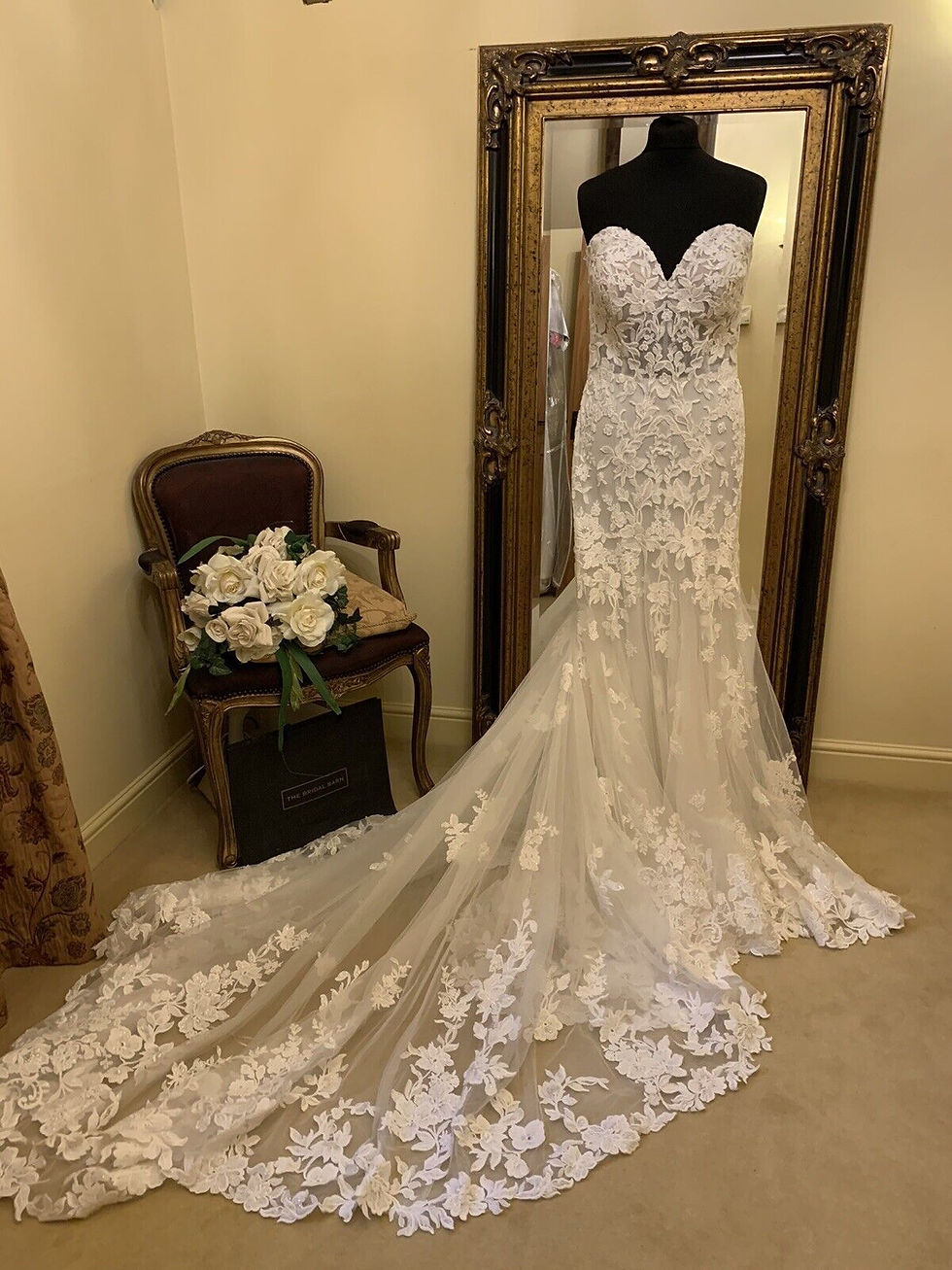 Thumbnail: Mori Lee DIONE Size 14ivory/porcelain NEW!!