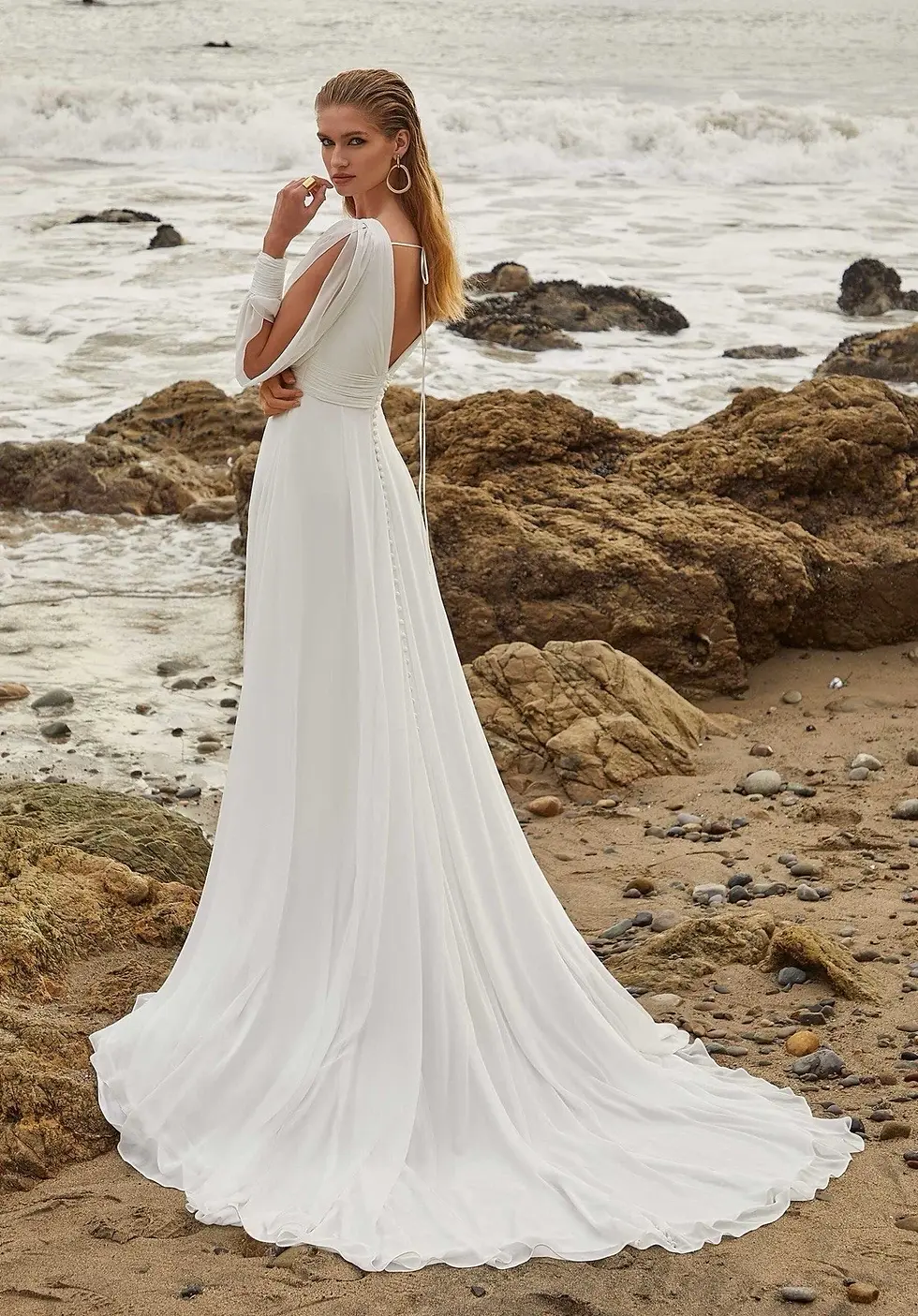 Thumbnail: Mori Lee Amy & Eve Mara Size 14 Ivory