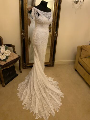 Thumbnail: Ronald Joyce Willene with overskirt  Size 8 Ivory NEW!!