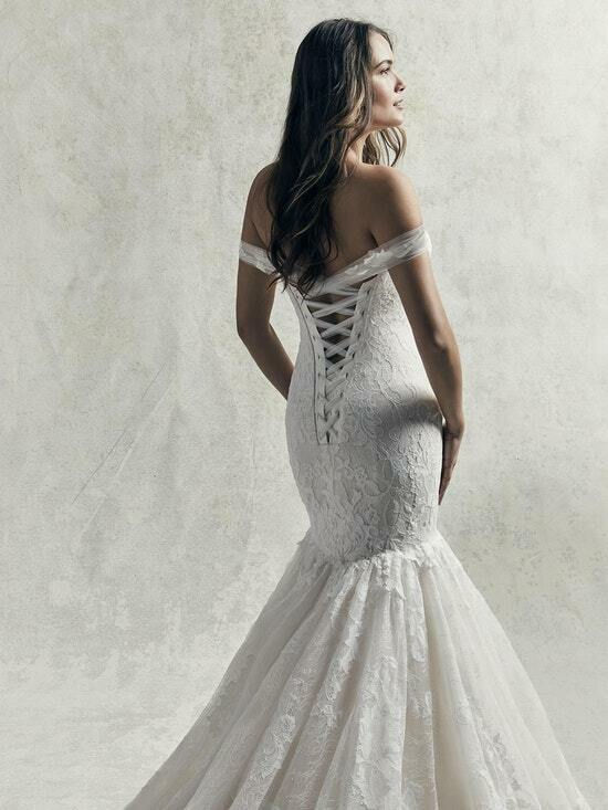 Thumbnail: Sottero & Midgley Dress BRODIE Size 12 Ivory Over Soft Blush