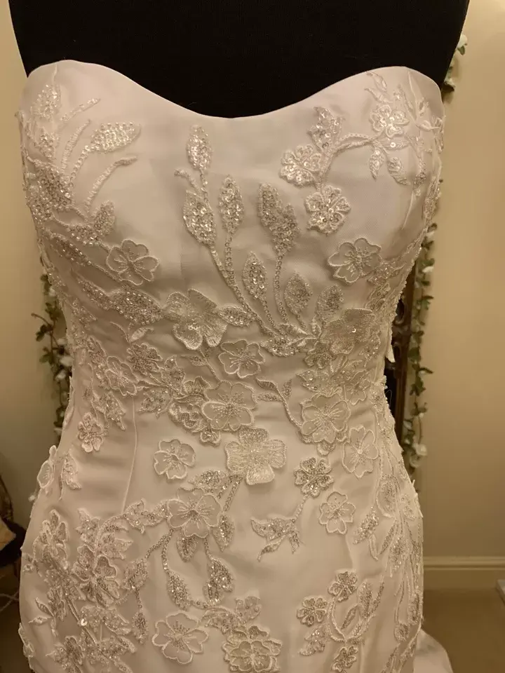 Thumbnail: Sottero & Midgley BARCELONA Size 14 Ivory DRESS ONLY NO OVERSKIRT NEW!!