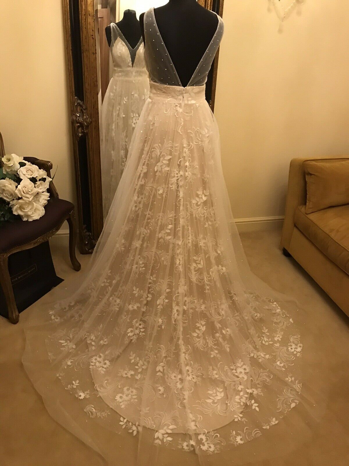 Mori lee 6896 LIBBY Size 8/10 Ivory 
