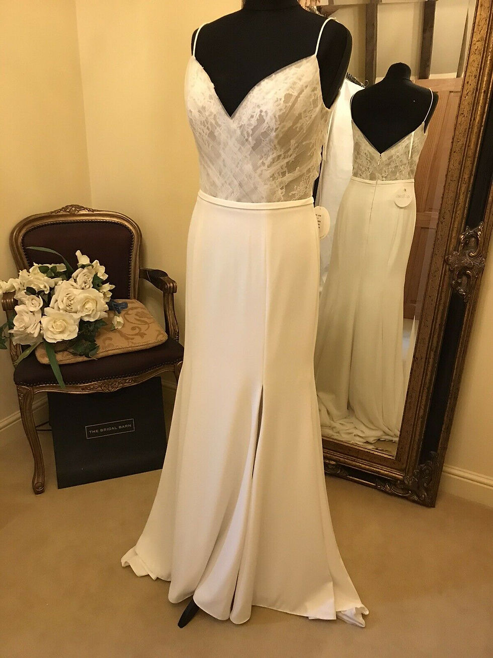 Thumbnail: Watters Wtoo HIGGINS Size 10/12 Ivory/Nude NEW!!