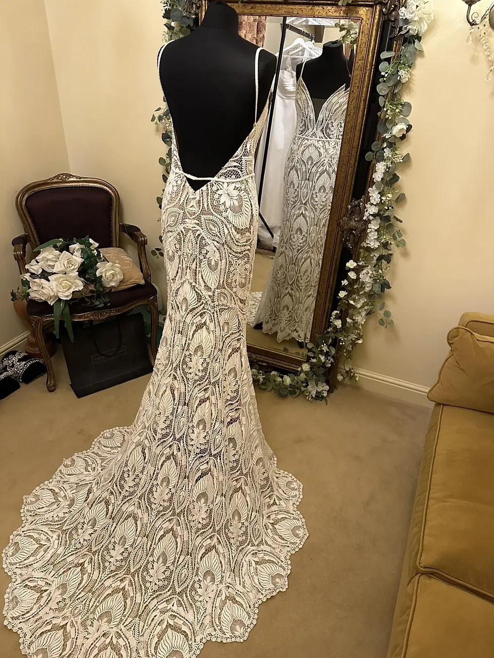 Thumbnail: Watters BONNIE Size 14 Ivory/Nude NEW!