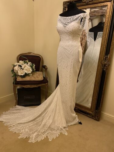 Thumbnail: Ronald Joyce Willene with overskirt  Size 8 Ivory NEW!!