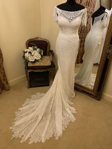 Thumbnail: Ronald Joyce Willene with overskirt  Size 8 Ivory NEW!!