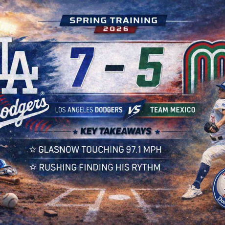 Dodgers Hold Off Team Mexico in Lively Spring Tune-Up