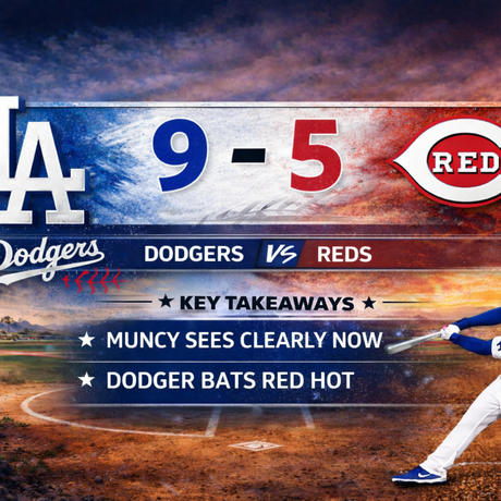 Muncy Seeing Results — And the Ball — Clearly in Dodgers’ 9–5 Win