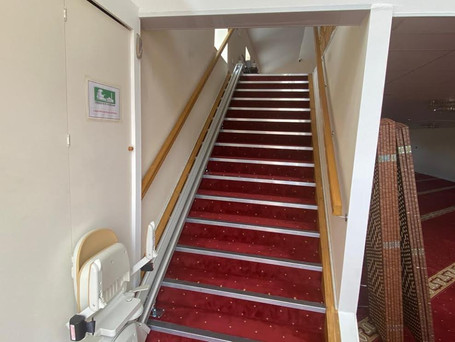 We have added a chair lift to the stairs for the convenience of community members.