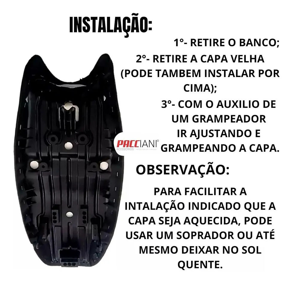 Miniatura: Capa De Banco Bros 160 2024 Modelo Original Azul S/logo