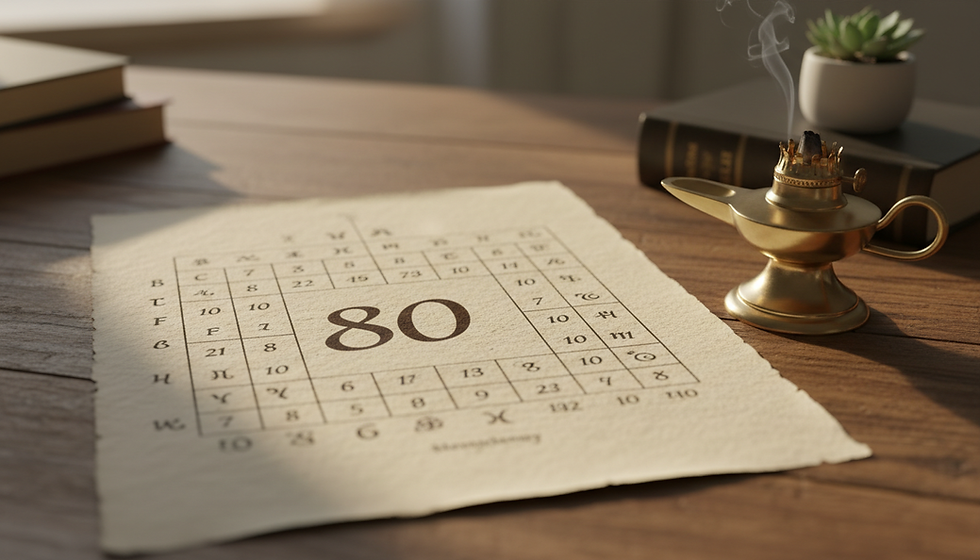 Name Number 80 in Chaldean Numerology