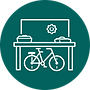 icône atelier et vélo