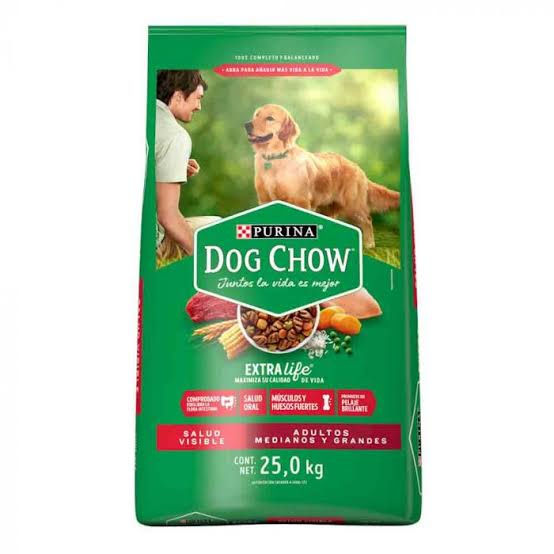Dog chow adultos razas medianas y grandes 25kg