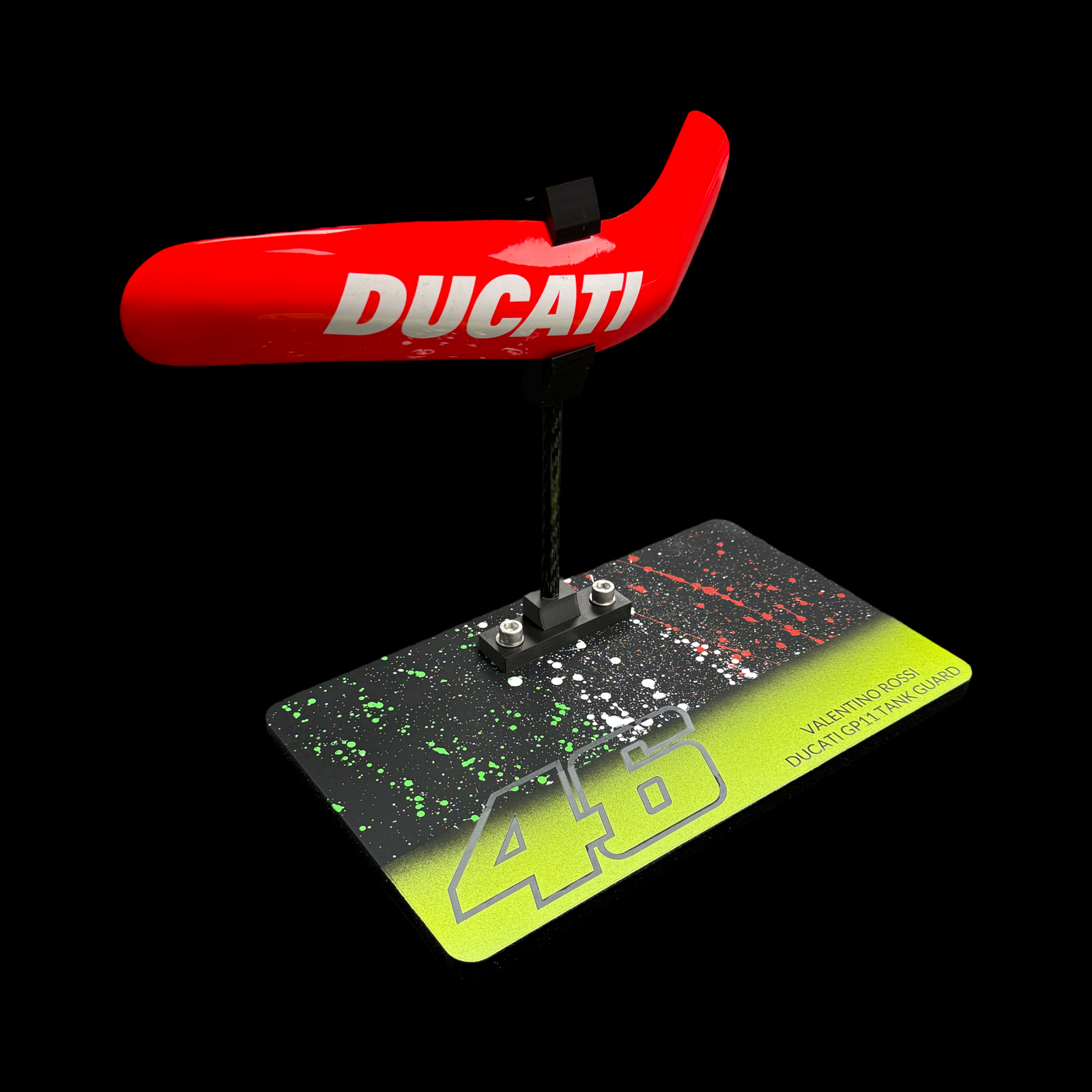 Valentino Rossi GP11 tank guard- painted base 