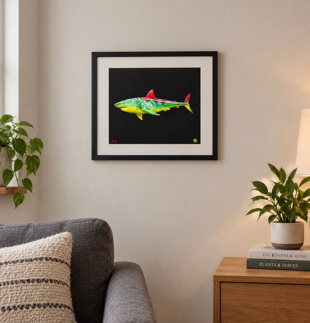 Jurassic shark ltd edition print
