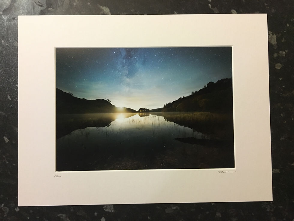 Luna - Mounted Night Sky Photographic Print