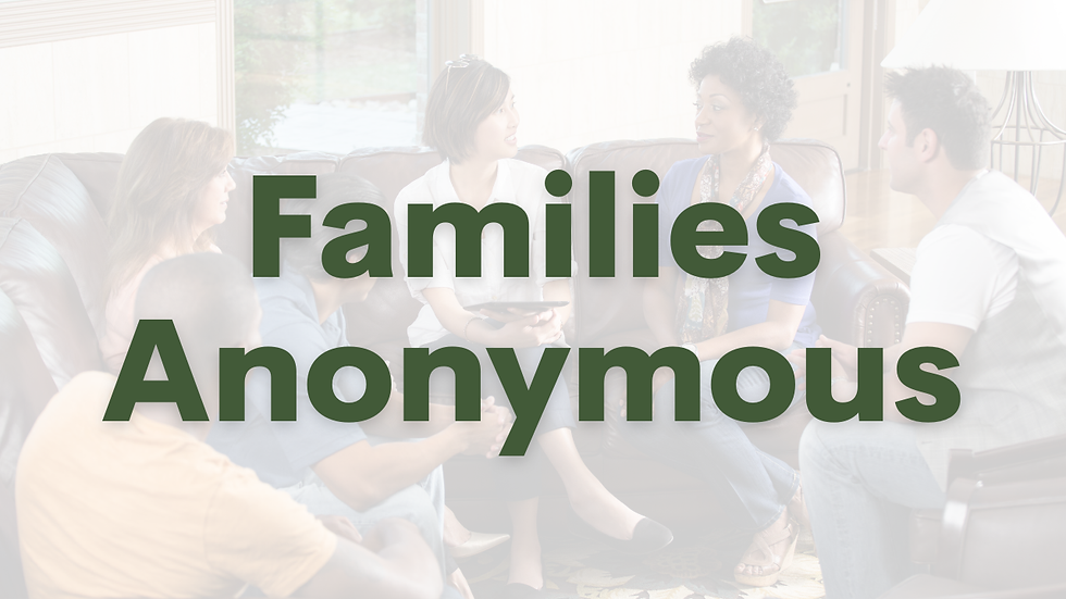 Familias Anónimas Camino a la Recuperación